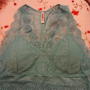 Light blue lace bralette size L